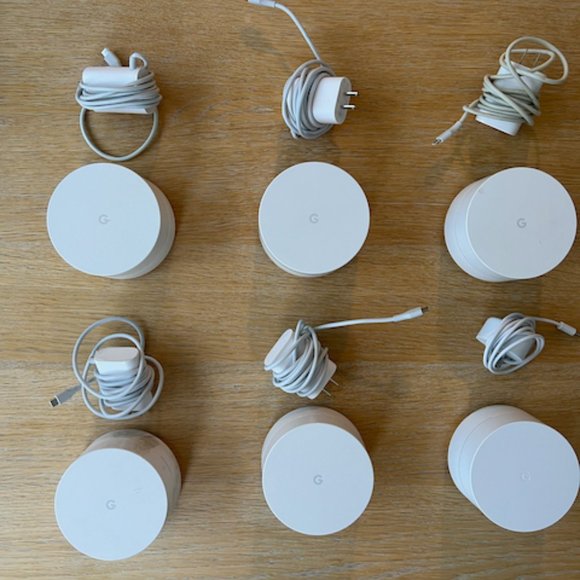 Google Mesh WiFi System - AC-1304 1 Port - 1200Mbps Wireless Router 6 pack - Picture 1 of 5